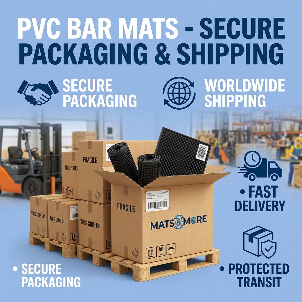 PVC bar mat shipping packaging