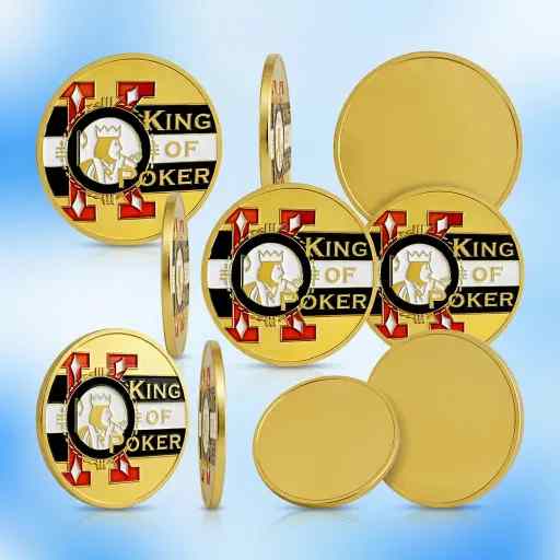 Wholesale Custom Metal Poker Coin — Die-Struck Challenge Coin with Enamel Fill for Card Games, Casino Promotions & Poker Accessories