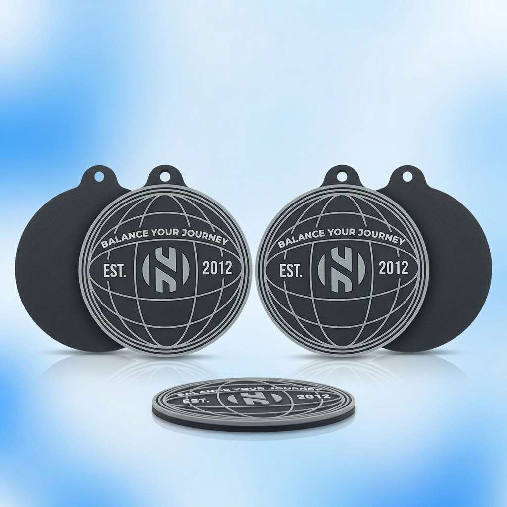 Wholesale Custom PVC Soft Rubber Round Coaster with Embossed Logo & Curved Text — Branded Drink Coaster with Globe Pattern for Promotional Gifts, Restaurant Merchandise & Corporate Branding