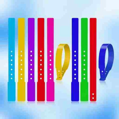 Wholesale Custom PVC Vinyl Wristband — Waterproof, Tear-Proof, Adjustable Snap Closure Event Admission Band for Festivals, Clubs, Concerts, Parks & Casinos