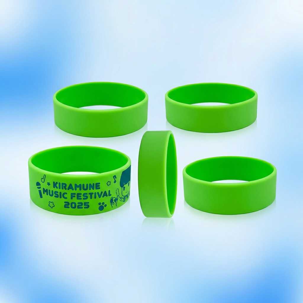 Wholesale Custom Silicone Wristband with Printed Logo — Event Music Festival Promotional Rubber Bracelet for Concerts, Branding & Giveaways