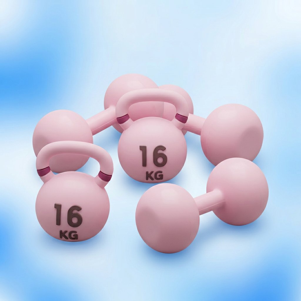 Wholesale Custom Pink Kettlebell & Dumbbell PVC Keychain Set — 3D Soft Rubber Gym Weight Keyring, Cute Fitness Accessories for Women, Promotional Gifts & Brand Merchandise